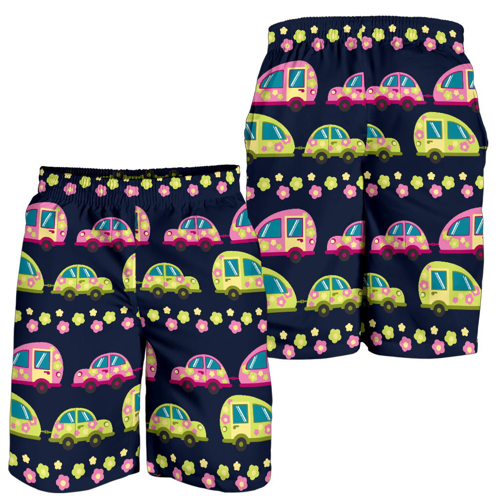 Camper Cute Camping Design No 3 Print Mens Shorts