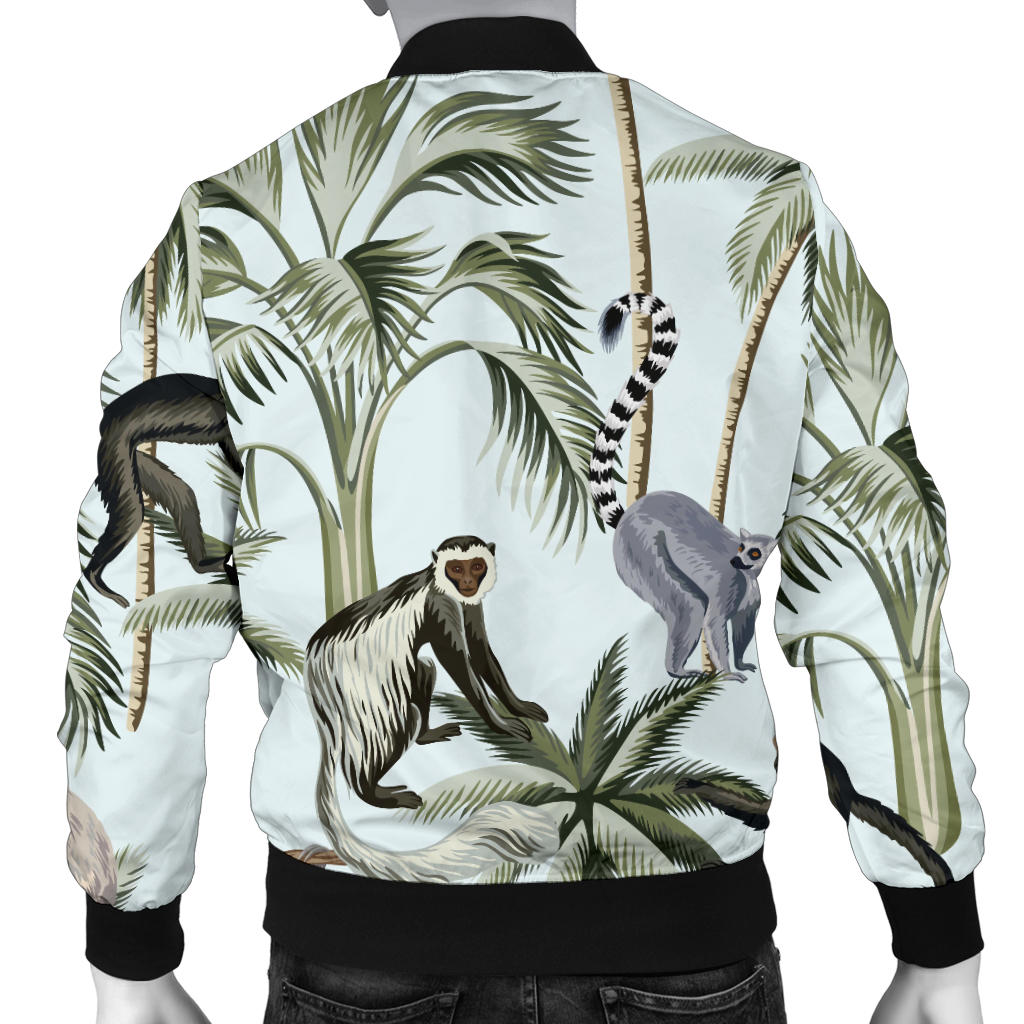 Rainforest Pattern Print Design RF04 Men Bomber Jacket