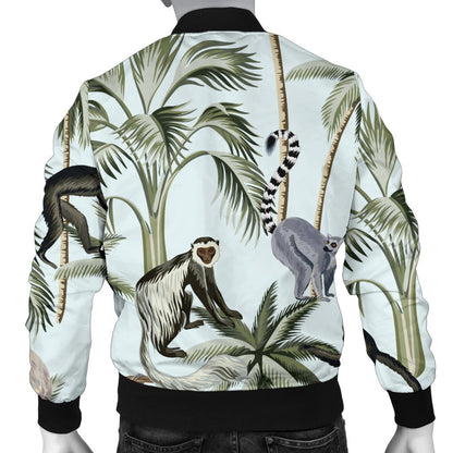 Rainforest Pattern Print Design RF04 Men Bomber Jacket