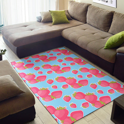 Strawberry Pattern Print Design SB04 Area Rugs