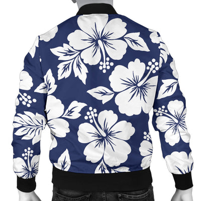 Hibiscus Pattern Print Design HB012 Men Bomber Jacket