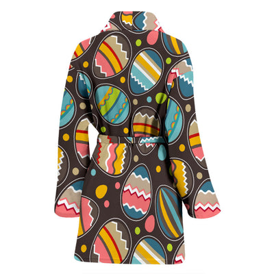 Easter Eggs Pattern Print Design RB03 Women Bathrobe