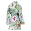 Tropical Flower Pattern Print Design TF05 Women Bathrobe