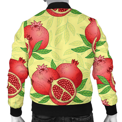 Pomegranate Pattern Print Design PG07 Men Bomber Jacket