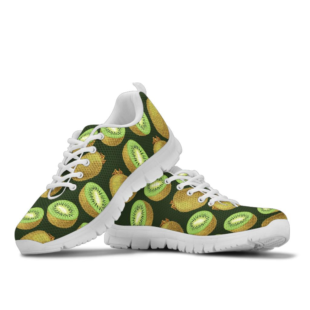 Kiwi Pattern Print Design KW04 Sneakers White Bottom Shoes