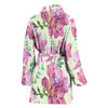 Peony Pattern Print Design PE011 Women Bathrobe