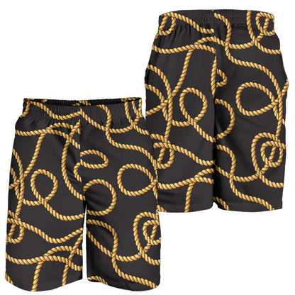 Rope Pattern Print Design A04 Mens Shorts