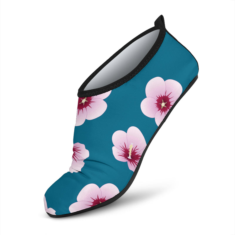 Cherry Blossom Pattern Print Design CB08 Aqua Water Shoes