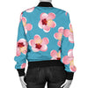 Cherry Blossom Pattern Print Design CB09 Women Bomber Jacket