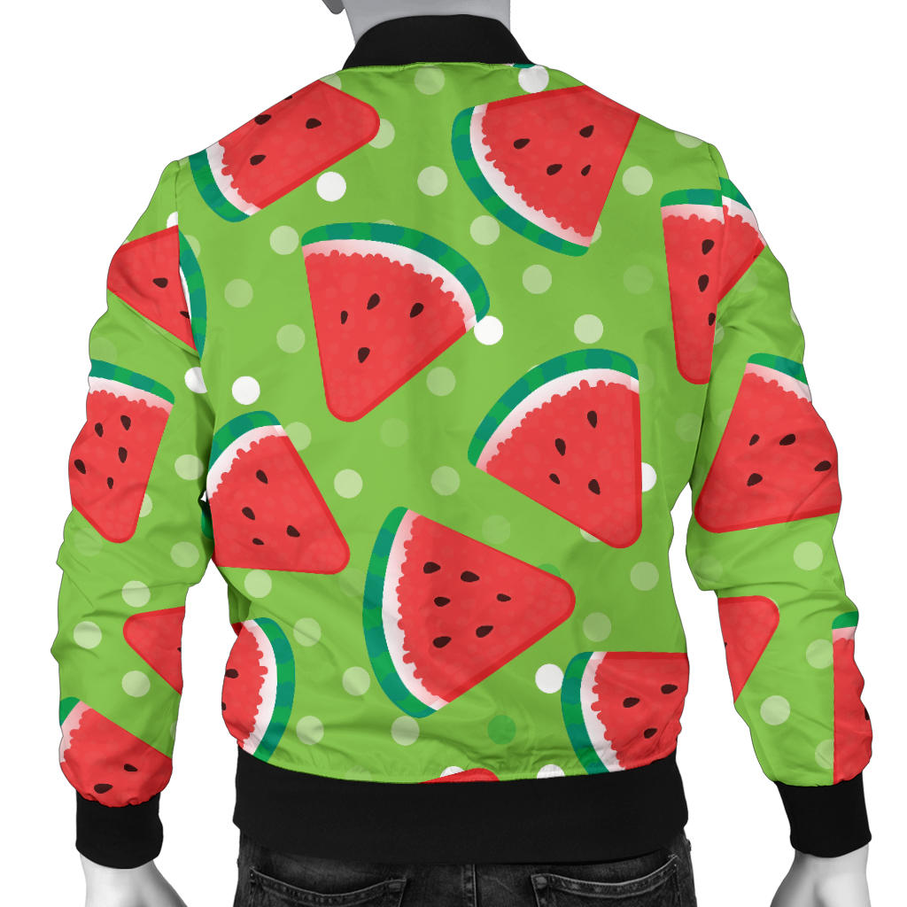 Watermelon Pattern Print Design WM05 Men Bomber Jacket