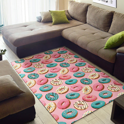 Donut Pattern Print Design DN06 Area Rugs