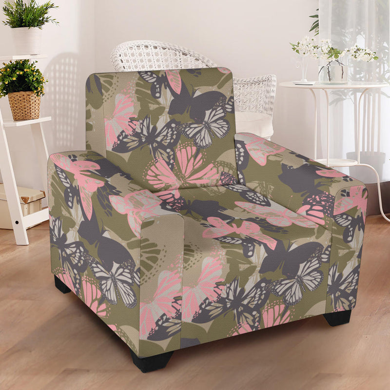 Butterfly camouflage Armchair Slipcover