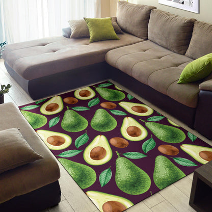 Avocado Pattern Print Design AC08 Area Rugs
