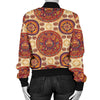 Calendar Aztec Pattern Print Design 01 Women's Bomber Jacket