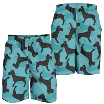 Schnauzers Pattern Print Design A01 Mens Shorts