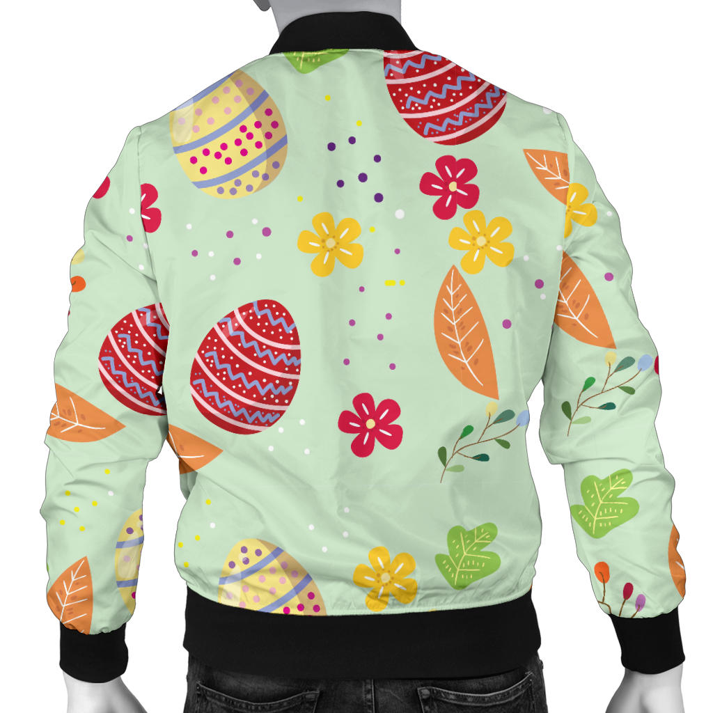 Easter Eggs Pattern Print Design RB07 Men Bomber Jacket