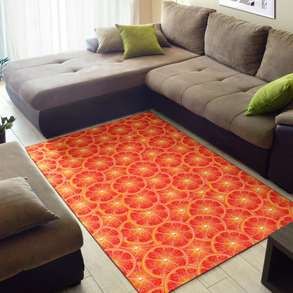 Grapefruit Pattern Print Design GF06 Area Rugs