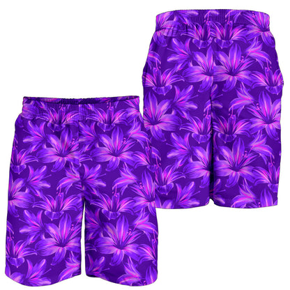 Amaryllis Pattern Print Design AL03 Mens Shorts