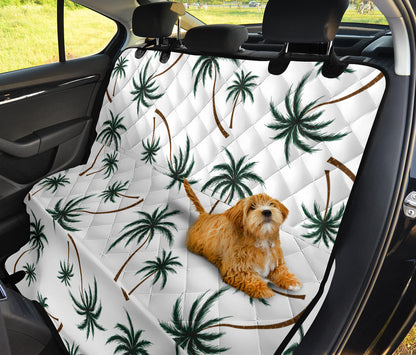 Palm Tree Pattern Print Design PT07 Rear Dog  Seat Cover