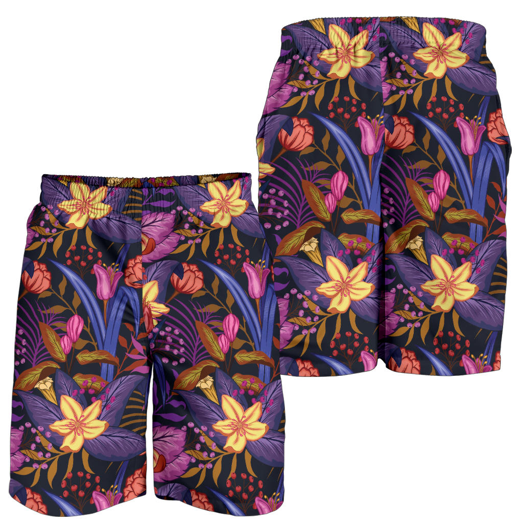 Lily Pattern Print Design LY016 Mens Shorts