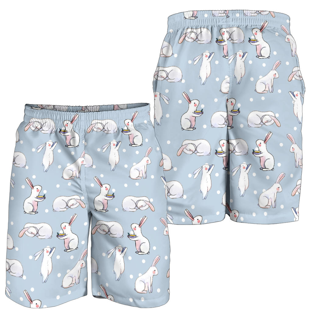 Rabbit Pattern Print Design RB06 Mens Shorts