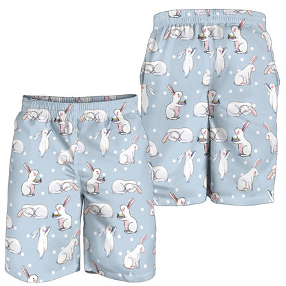 Rabbit Pattern Print Design RB06 Mens Shorts