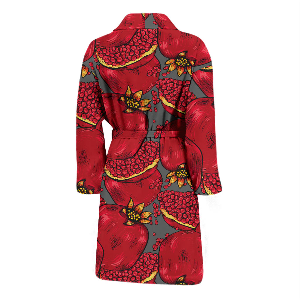 Pomegranate Pattern Print Design PG05 Men Bathrobe