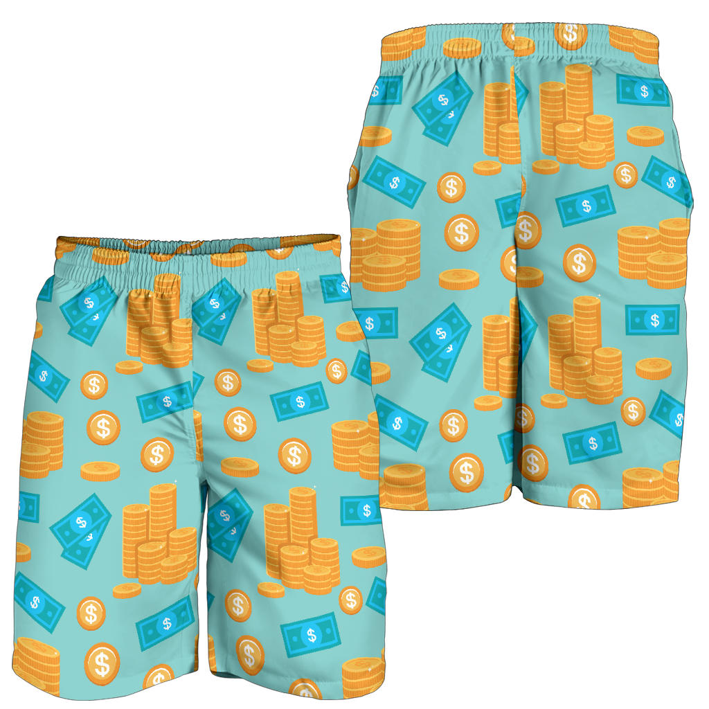 Money Pattern Print Design 03 Mens Shorts