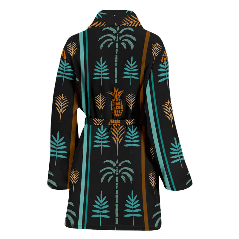 Hawaiian Themed Pattern Print Design H023 Women Bathrobe