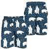 Polar Bear Pattern Print Design A02 Mens Shorts