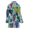 Grape Pattern Print Design GP06 Women Bathrobe