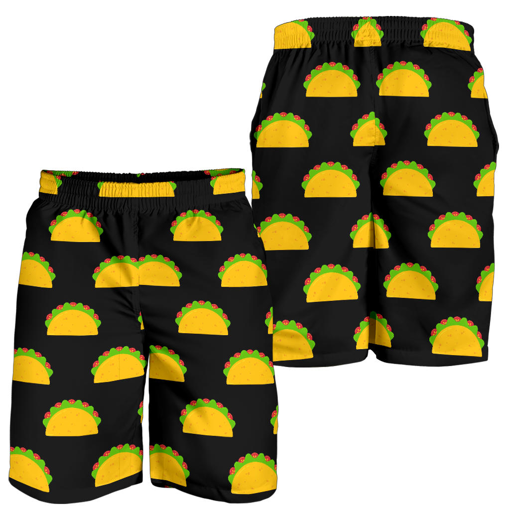 Taco Pattern Print Design TC06 Mens Shorts