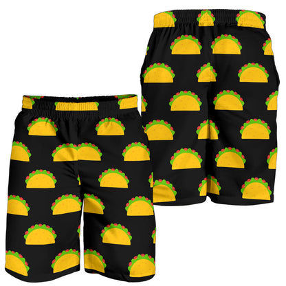 Taco Pattern Print Design TC06 Mens Shorts