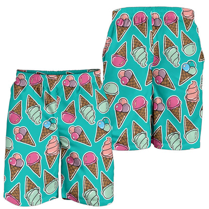 Ice Cream Pattern Print Design IC01 Mens Shorts