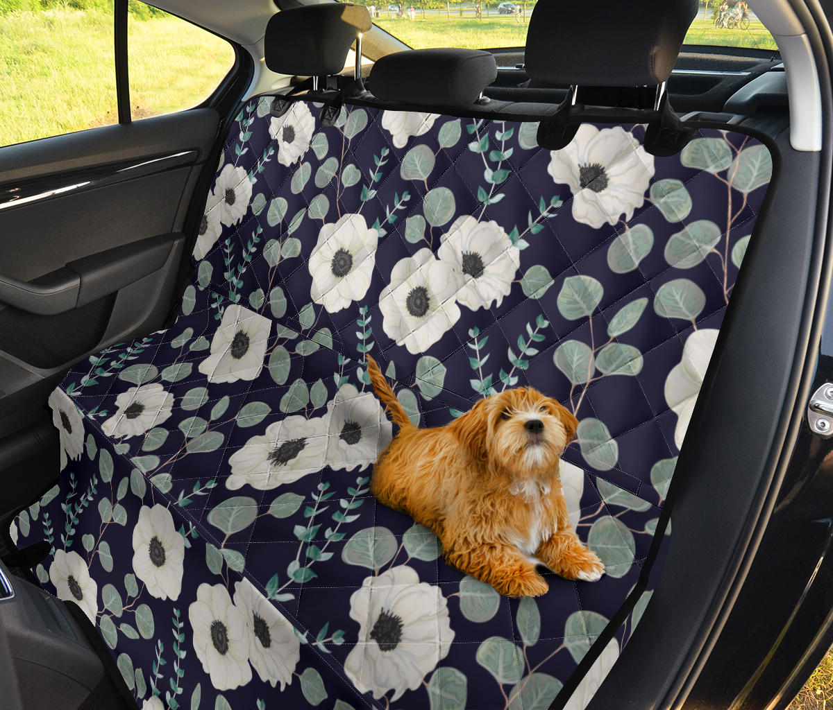 Anemone Pattern Print Design AM01 Rear Dog  Seat Cover