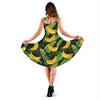 Banana Pattern Print Design BA01 Midi Dress