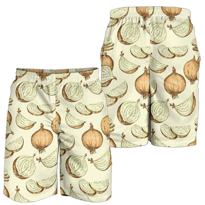 Onion Pattern Print Design A02 Mens Shorts