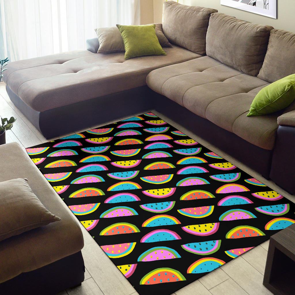 Watermelon Pattern Print Design WM08 Area Rugs