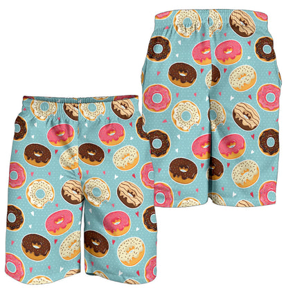 Donut Pattern Print Design DN04 Mens Shorts