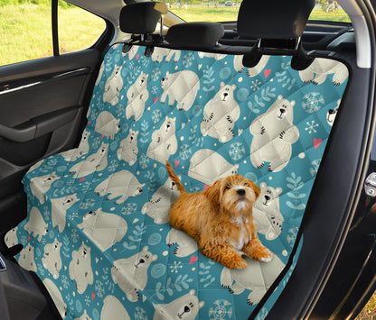Bear Pattern Print Design BE04 Rear Dog  Seat Cover