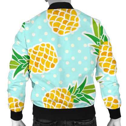 Pineapple Pattern Print Design PP01 Men Bomber Jacket