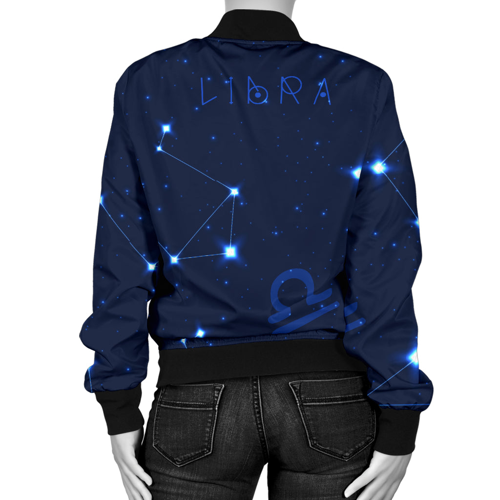Libra Pattern Print Design 04 Women's Bomber Jacket