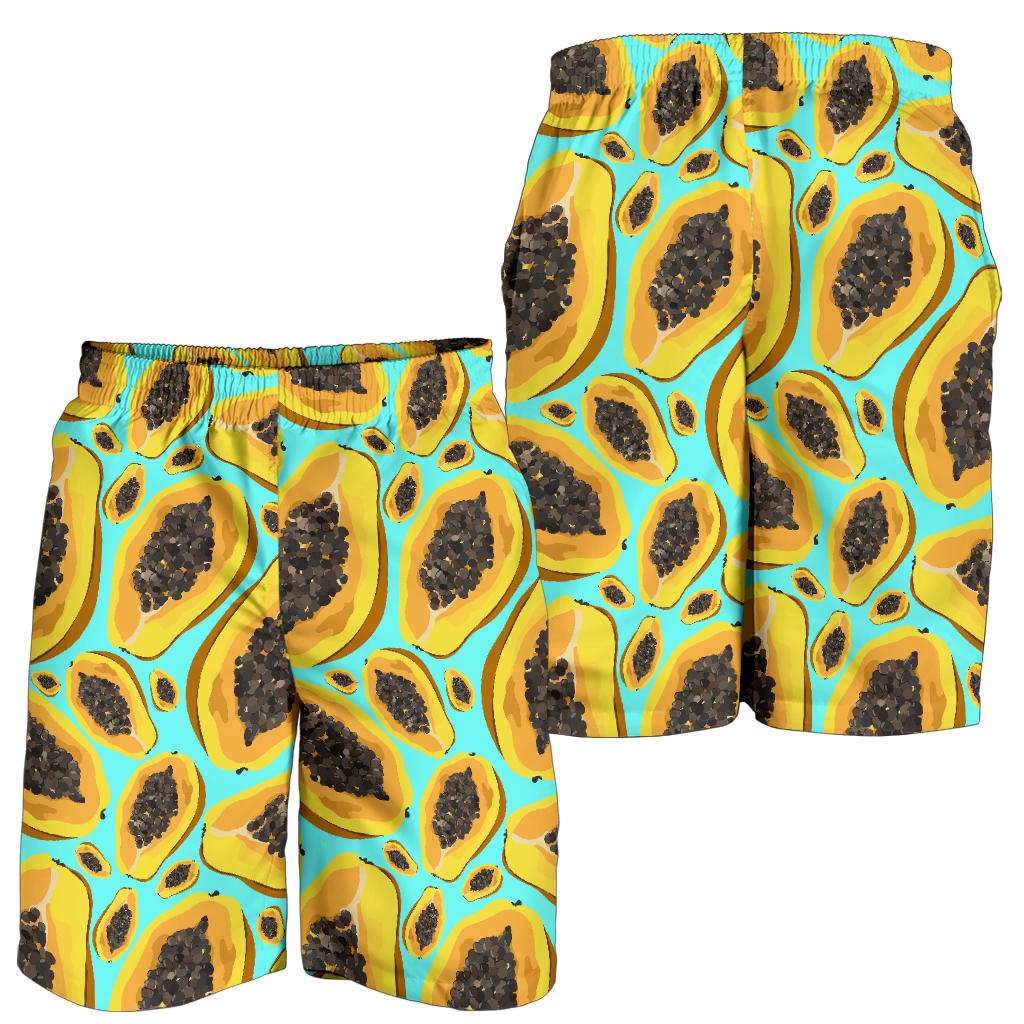 Papaya Pattern Print Design PP03 Mens Shorts