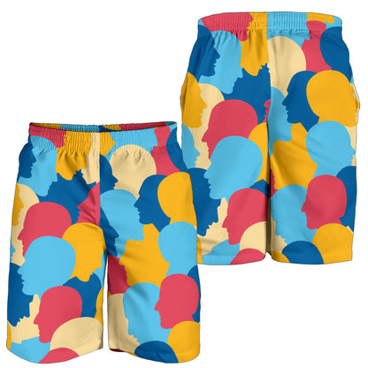 Psychology Pattern Print Design A02 Mens Shorts