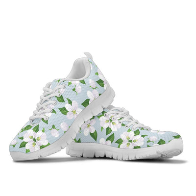 Apple blossom Pattern Print Design AB04 Sneakers White Bottom Shoes