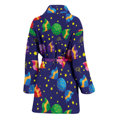 Candy Pattern Print Design CA06 Women Bathrobe