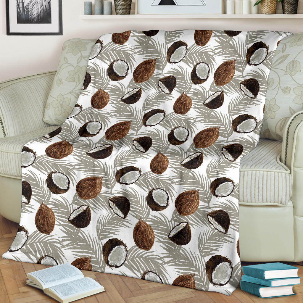 Coconut Pattern Print Design CN03 Fleece Blanket