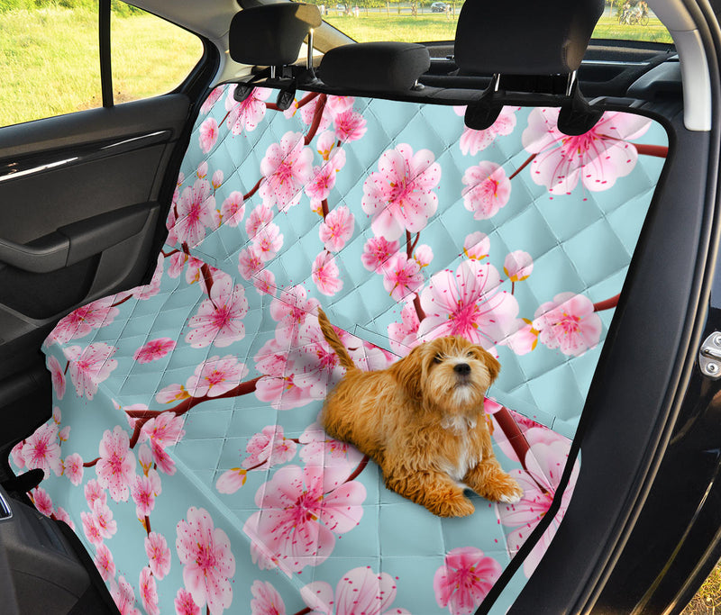 Cherry Blossom Pattern Print Design CB04 Rear Dog  Seat Cover