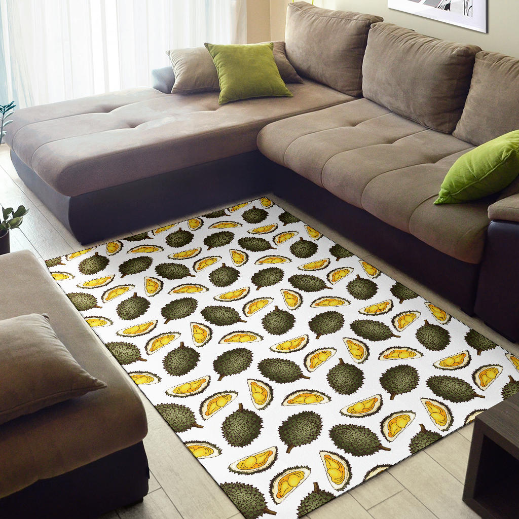 Durian Pattern Print Design DR03 Area Rugs