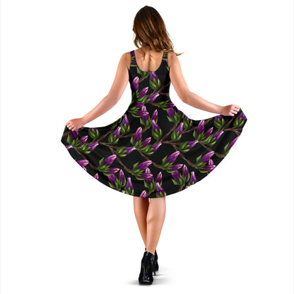 Magnolia Pattern Print Design MAG010 Midi Dress
